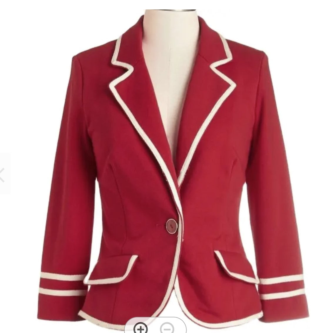 Blazer - Red with White Trim