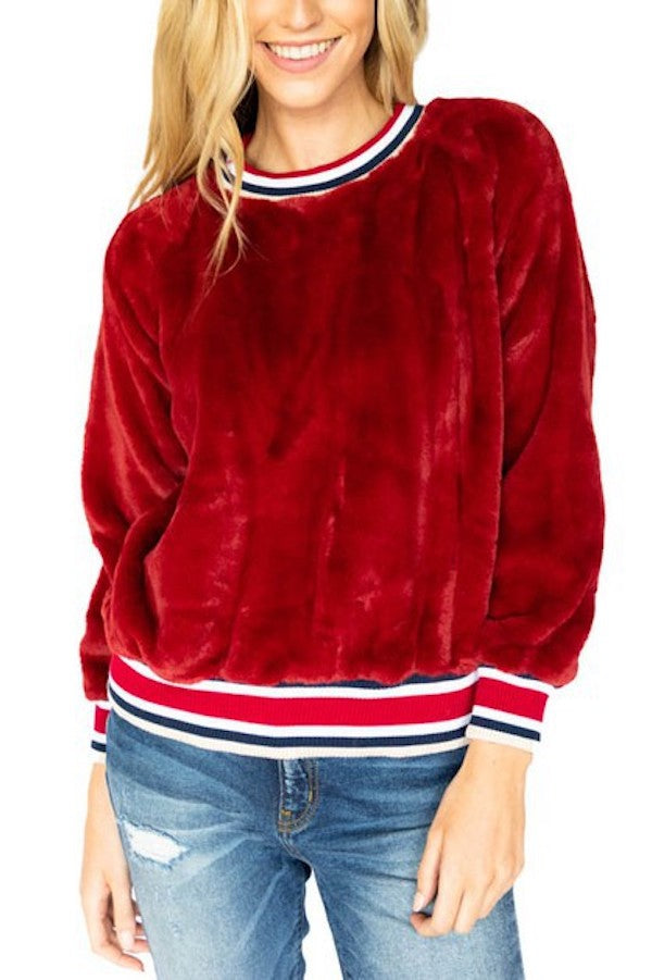 Fur Sweatshirt