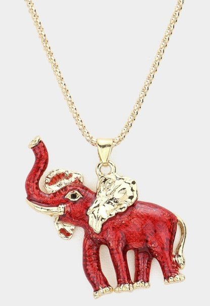 Elephant 3D Necklace