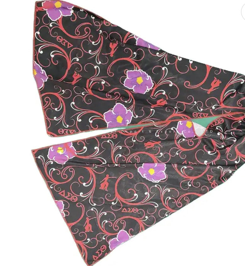 Scarf - Black Violet and Fortitude